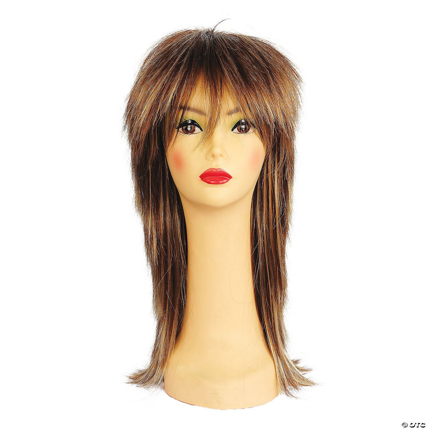 Long Punky Shag Wig Frosted Light Brown/Champagne Blonde 10/22