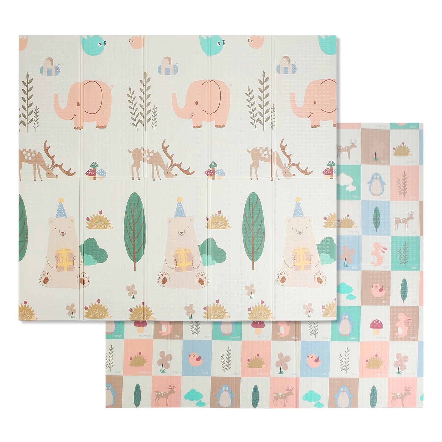 5.9x6.5FT Foldable Baby Play Mat Extra Large Waterproof Activity Playmat For