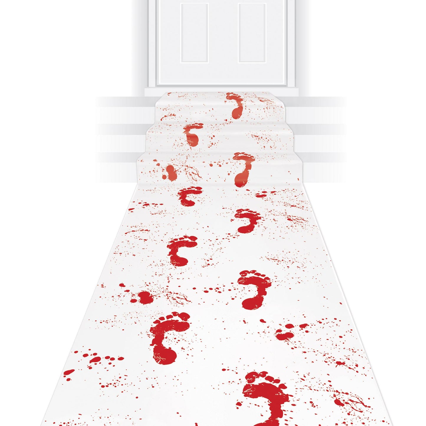 Beistle Bloody Footprints Runner - Halloween | Party Supply | Decoration
