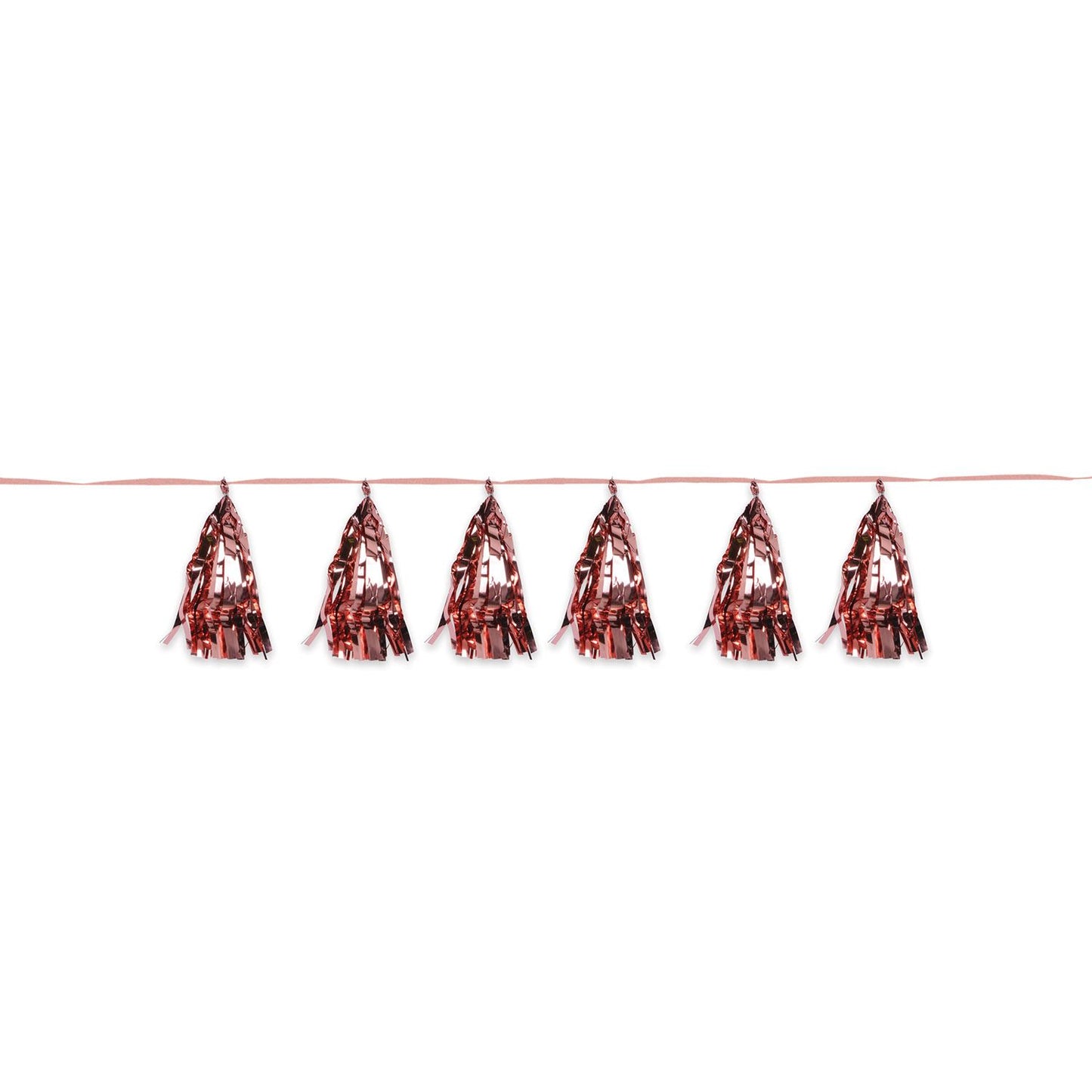 Beistle Metallic Tassel Garland - Rose Gold - General Occasion | Party Supply