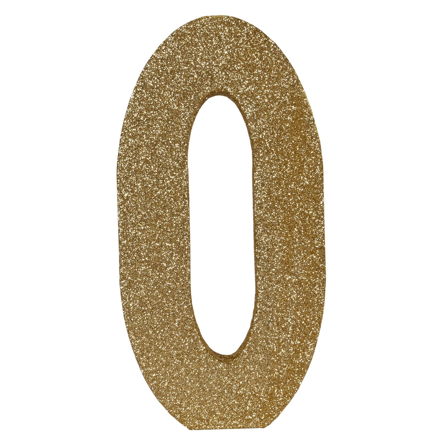 Beistle 3-D Glittered "0" Centerpiece - Birthday-Age Specific | Party Supply