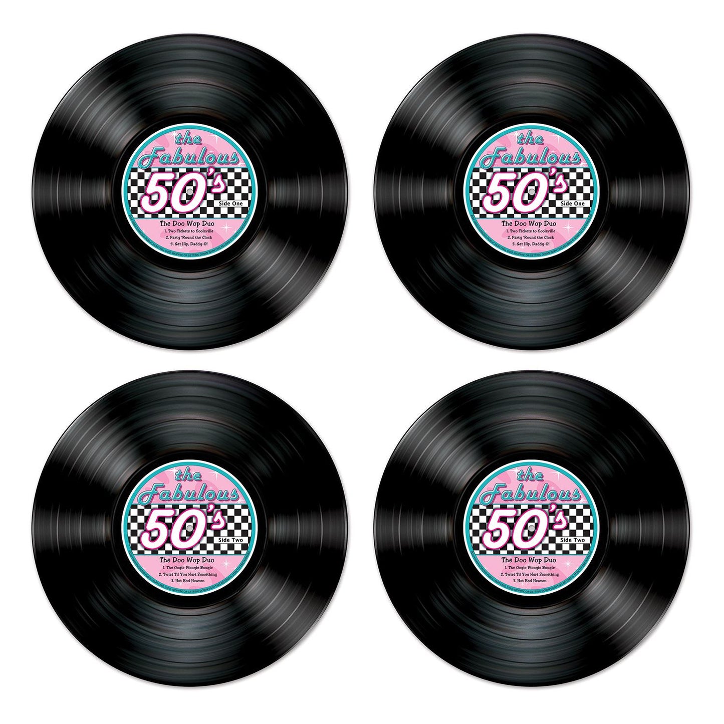 Beistle Record Cutouts - 50's/Rock & Roll | Party Supply | Decoration