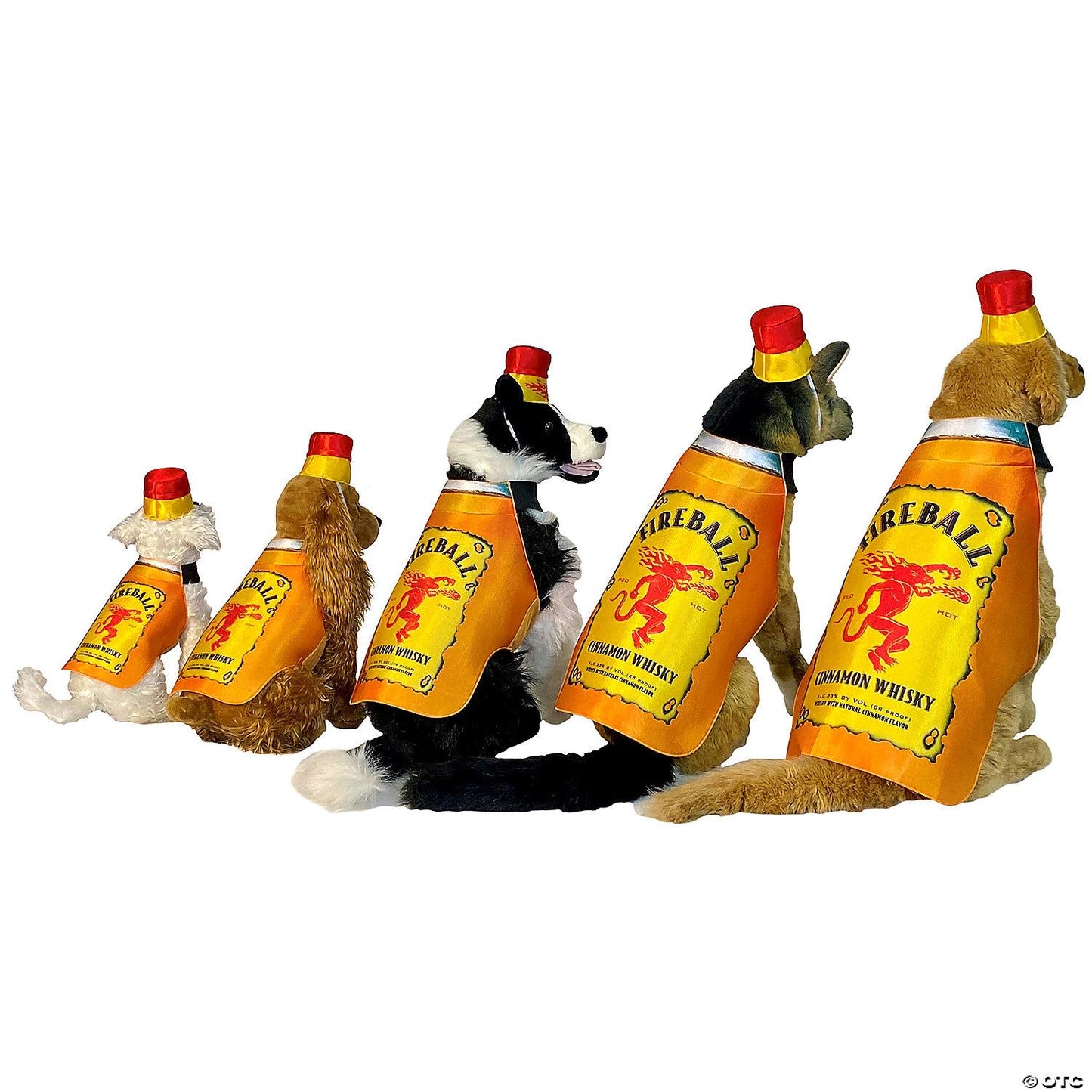 Fireball Bottle Dog Costume - 2XL-3XL