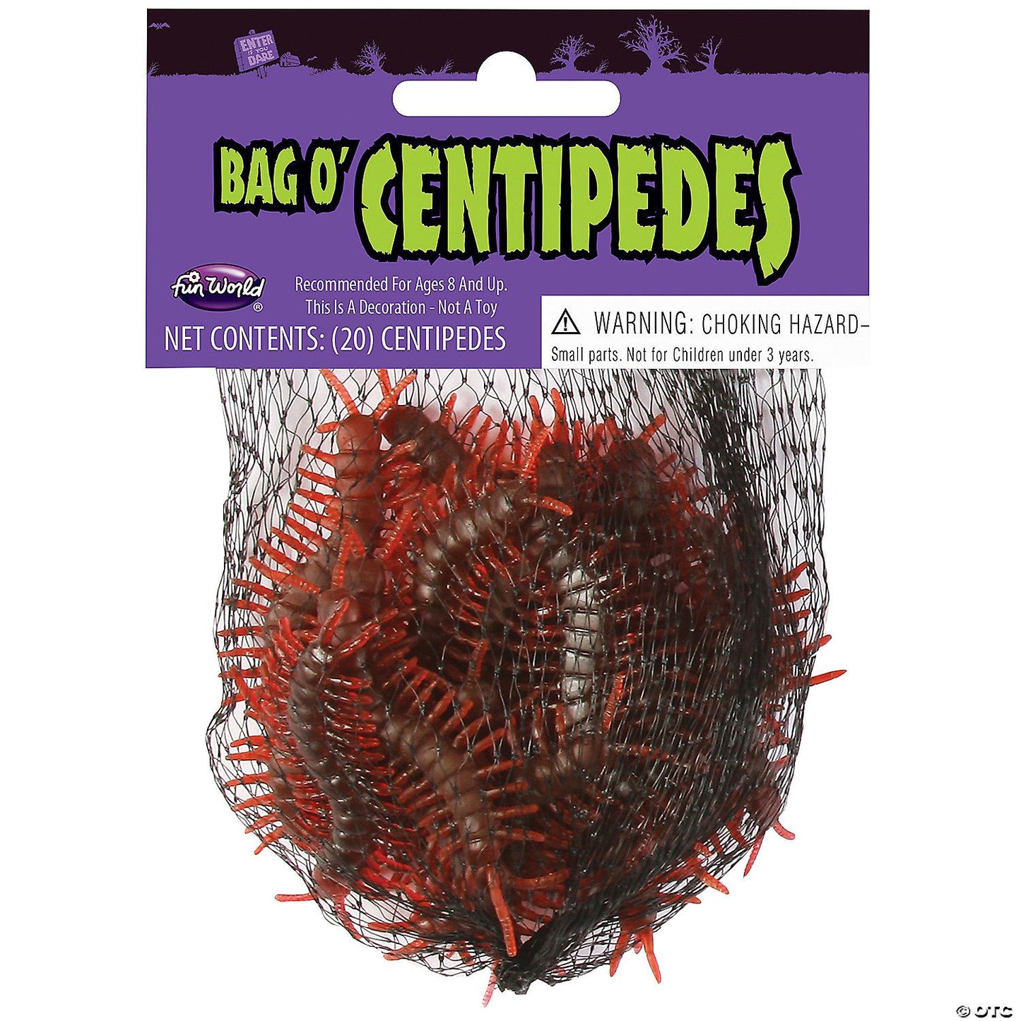 Bag of Centipedes Decoration - 20 Pc. | Halloween Decoration