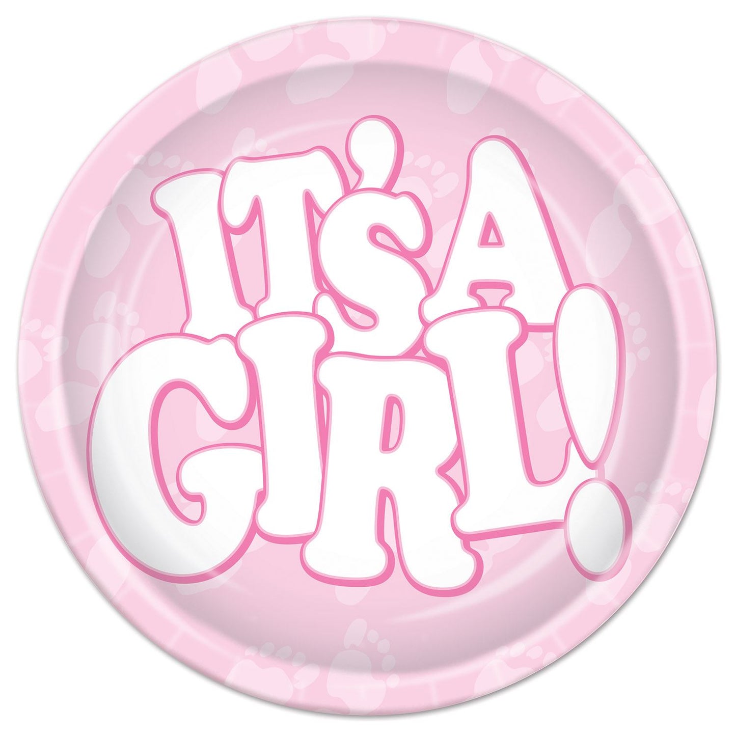 Beistle It's A Girl! Plates - Baby Shower | Party Supply | Decoration