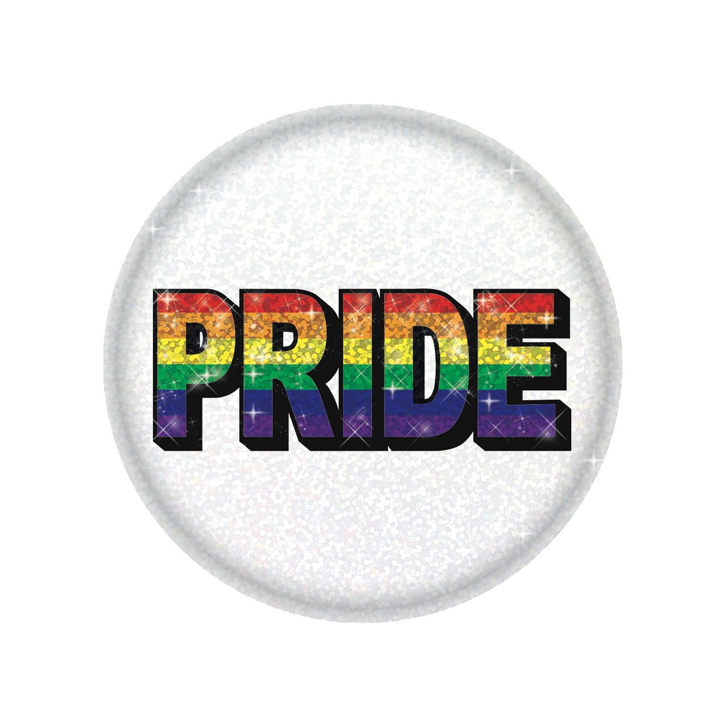 Beistle Pride Button - Rainbow | Party Supply | Decoration