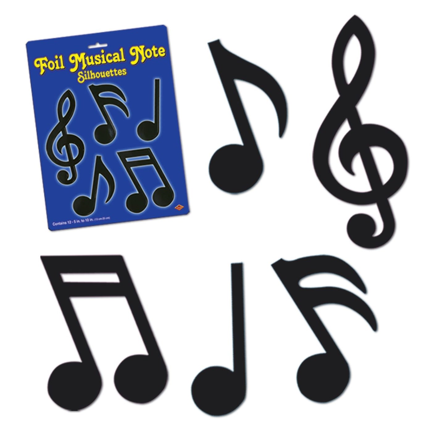 Beistle Foil Musical Note Cutouts - Music | Party Supply | Decoration