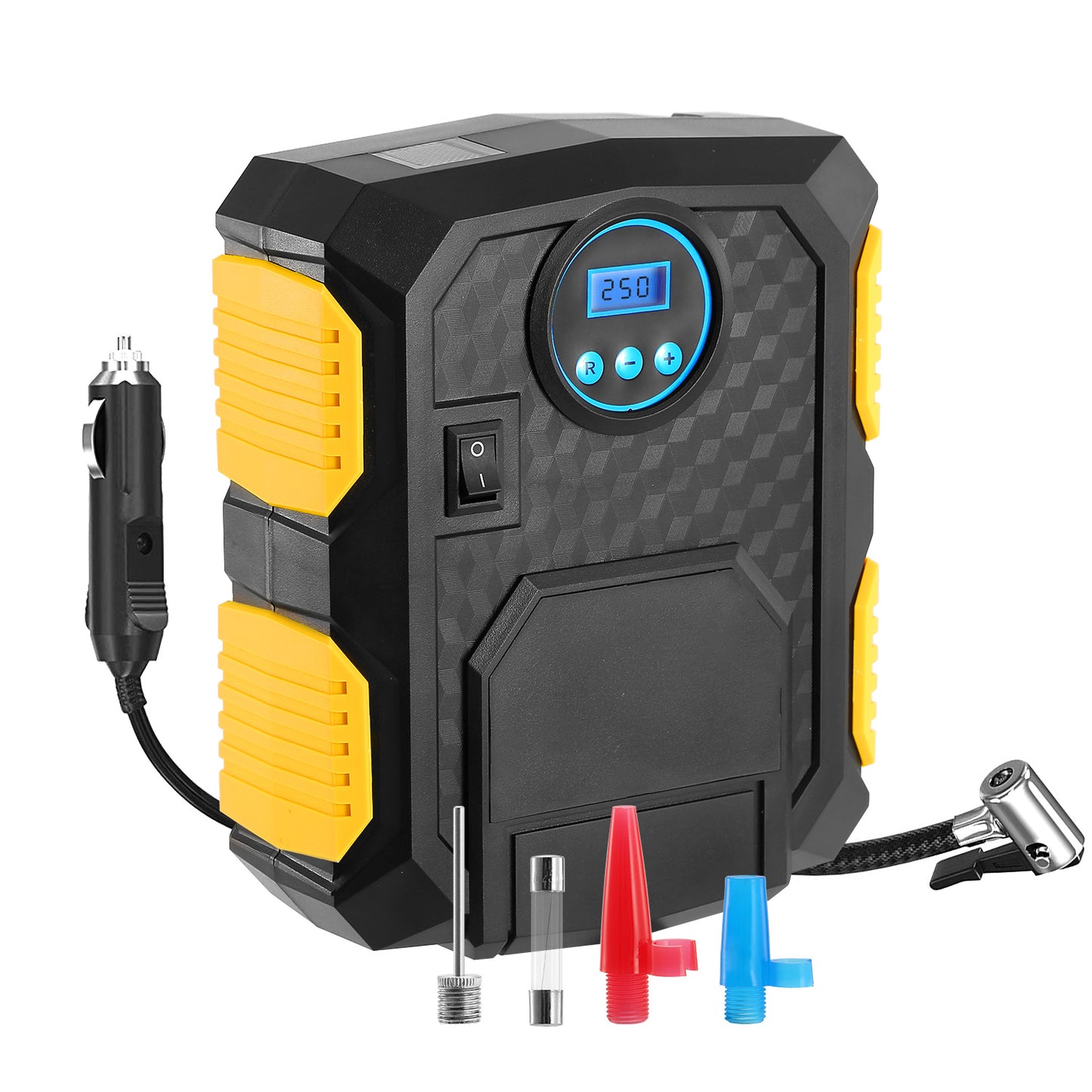 Tire Inflator 12V DC 120W 150PSI Tire Pump w/LCD Electric Air Compressor Pump