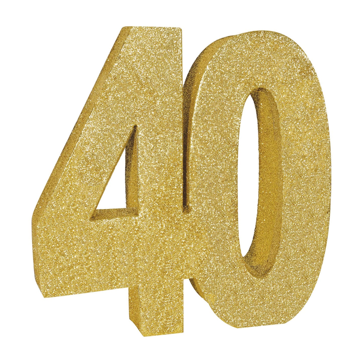 Beistle 3-D Glittered "40" Centerpiece - Birthday-Age Specific | Party Supply