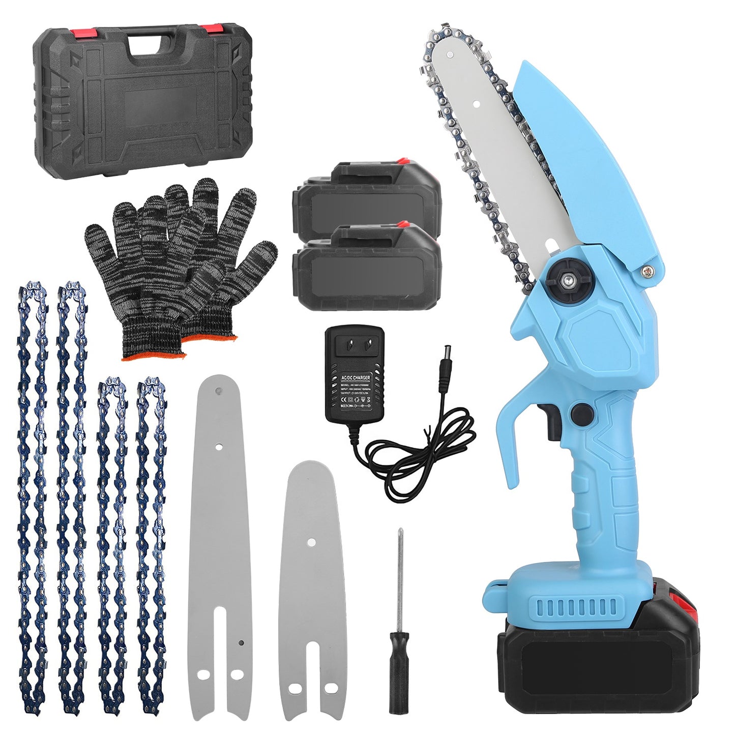 Electric Mini Chainsaw Portable Handheld Cordless Small Chain Saw Battery 9150