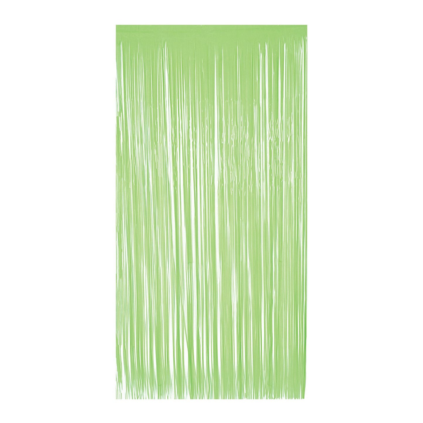 Beistle 1-Ply Plastic Fringe Curtain - Neon Lime - General Occasion | Party
