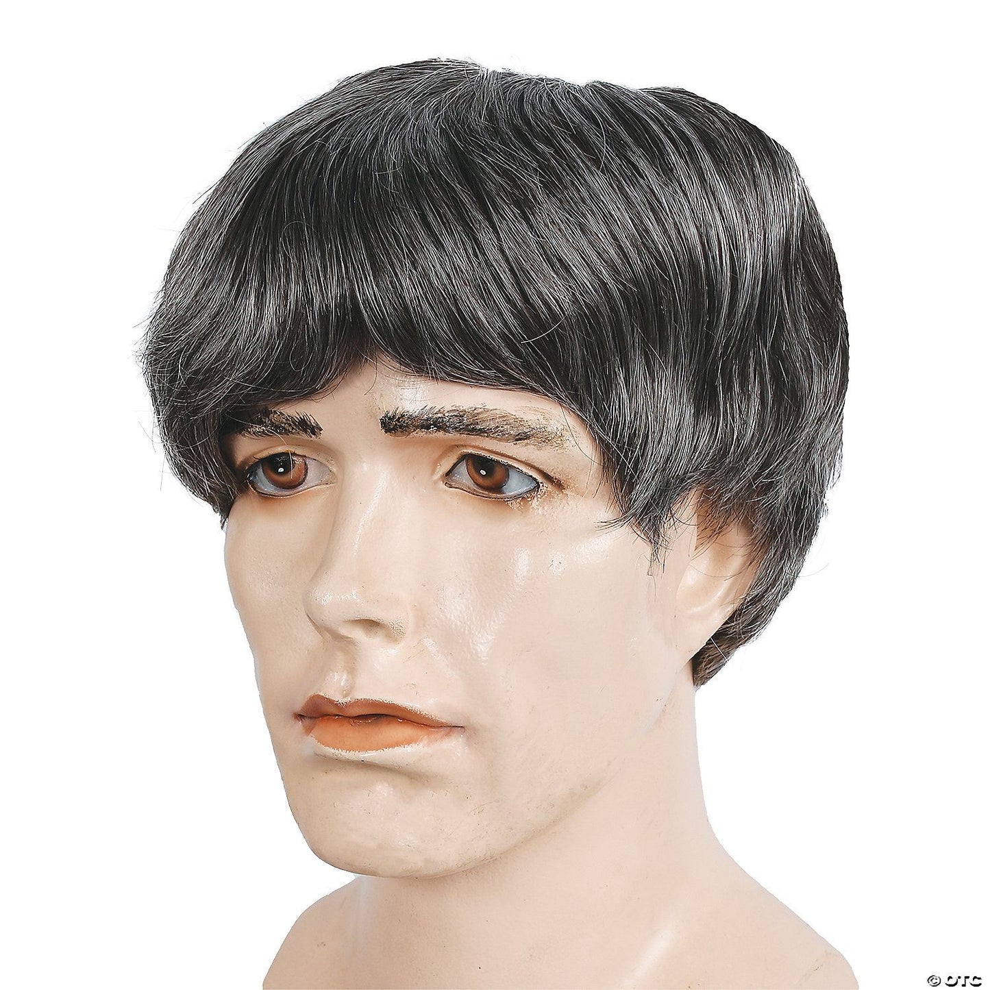 Mens Modern Straight Wig | Brown/Gray