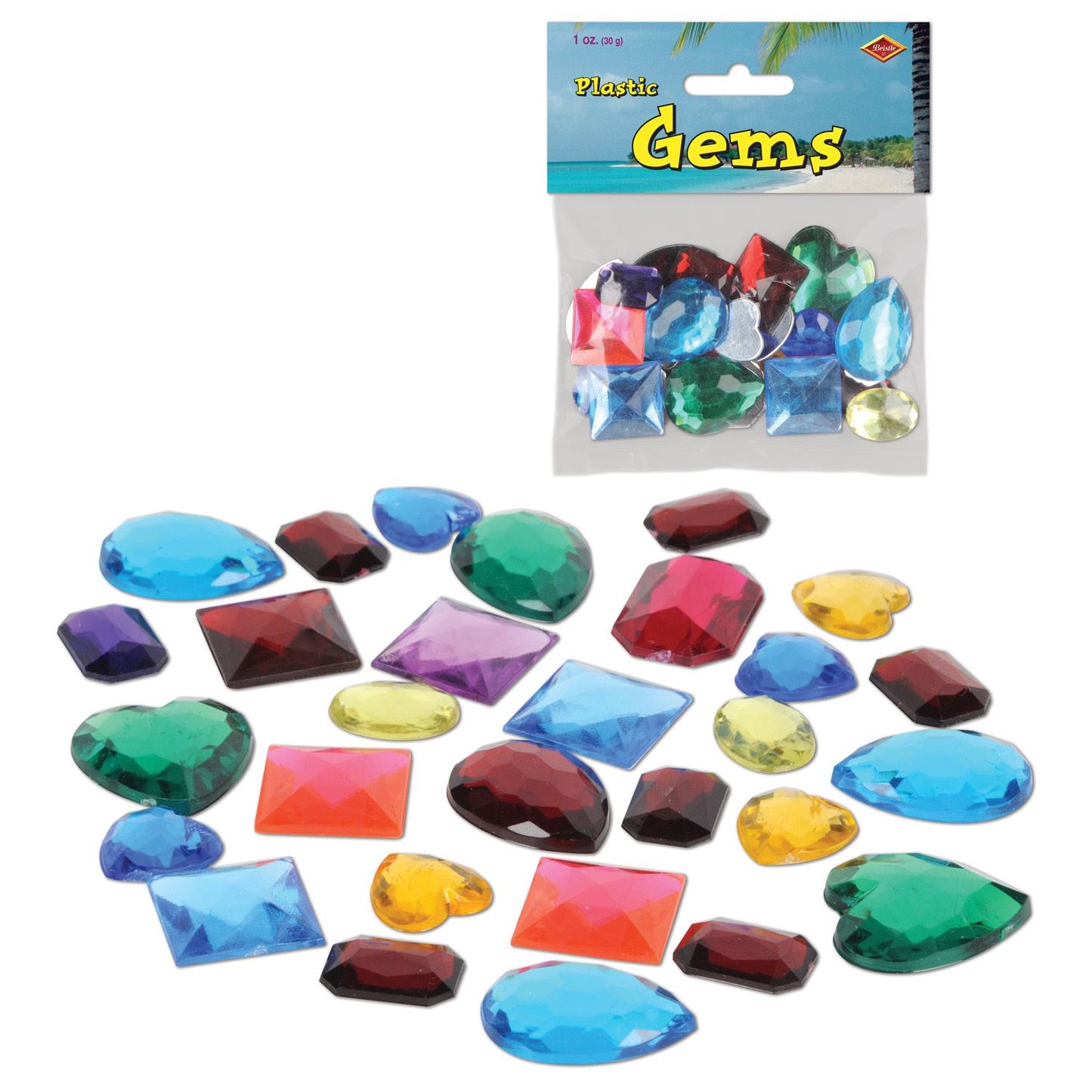 Beistle Plastic Gems - Pirate | Party Supply | Decoration