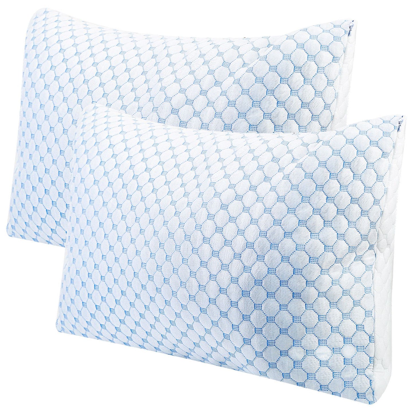 Cooling Memory Foam Pillow Ventilated Soft Bed Pillow w/ Cooling Gel Infuse 5489