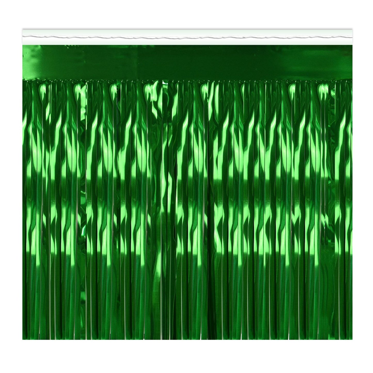Beistle Green 1-Ply Metallic Fringe Drape - General Occasion | Party Supply