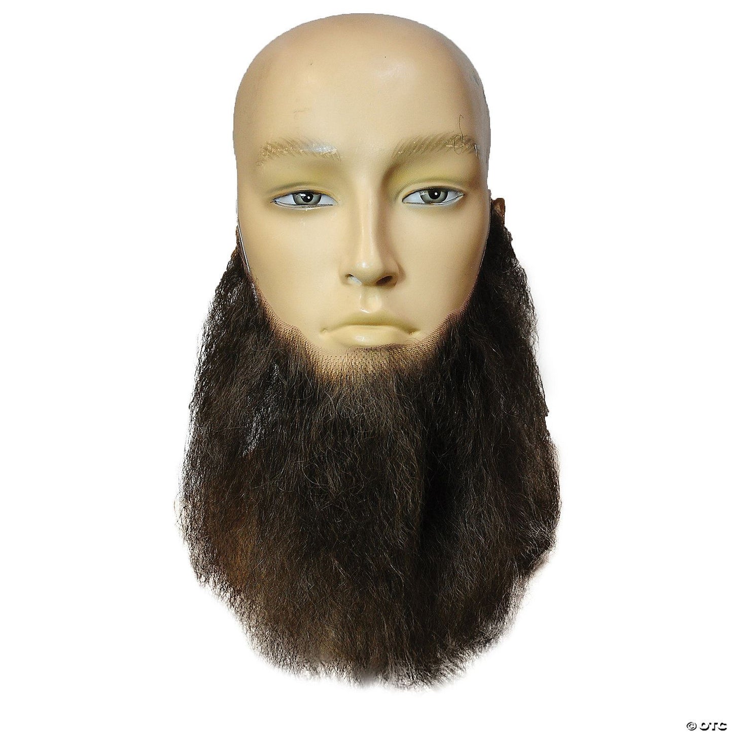 8" Wavy Full Beard - Human Hair Light Chestnut Brown