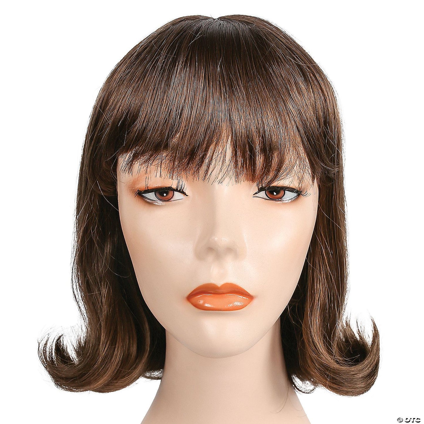Womens Banged Prom Pageboy Wig | Light Brown