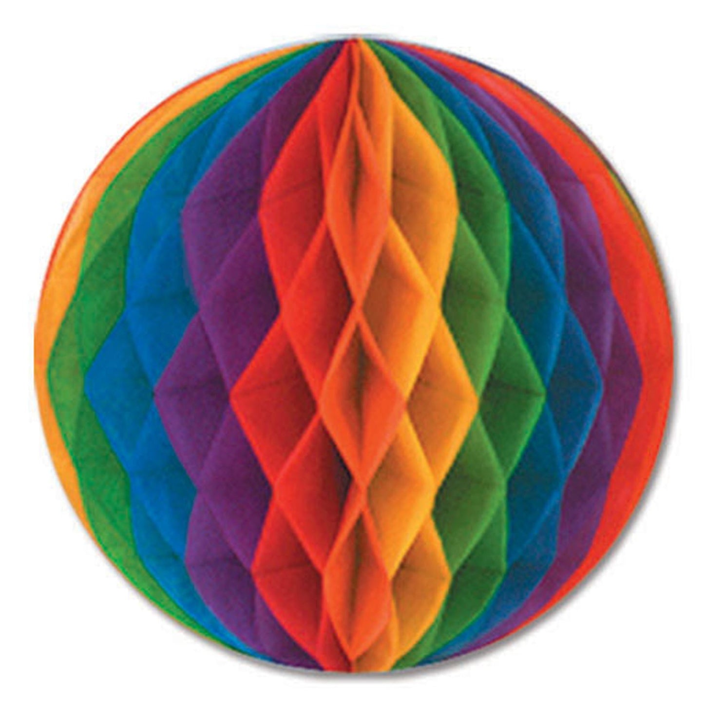 Beistle Rainbow Art-Tissue Ball 12 inches - General Occasion | Party Supply