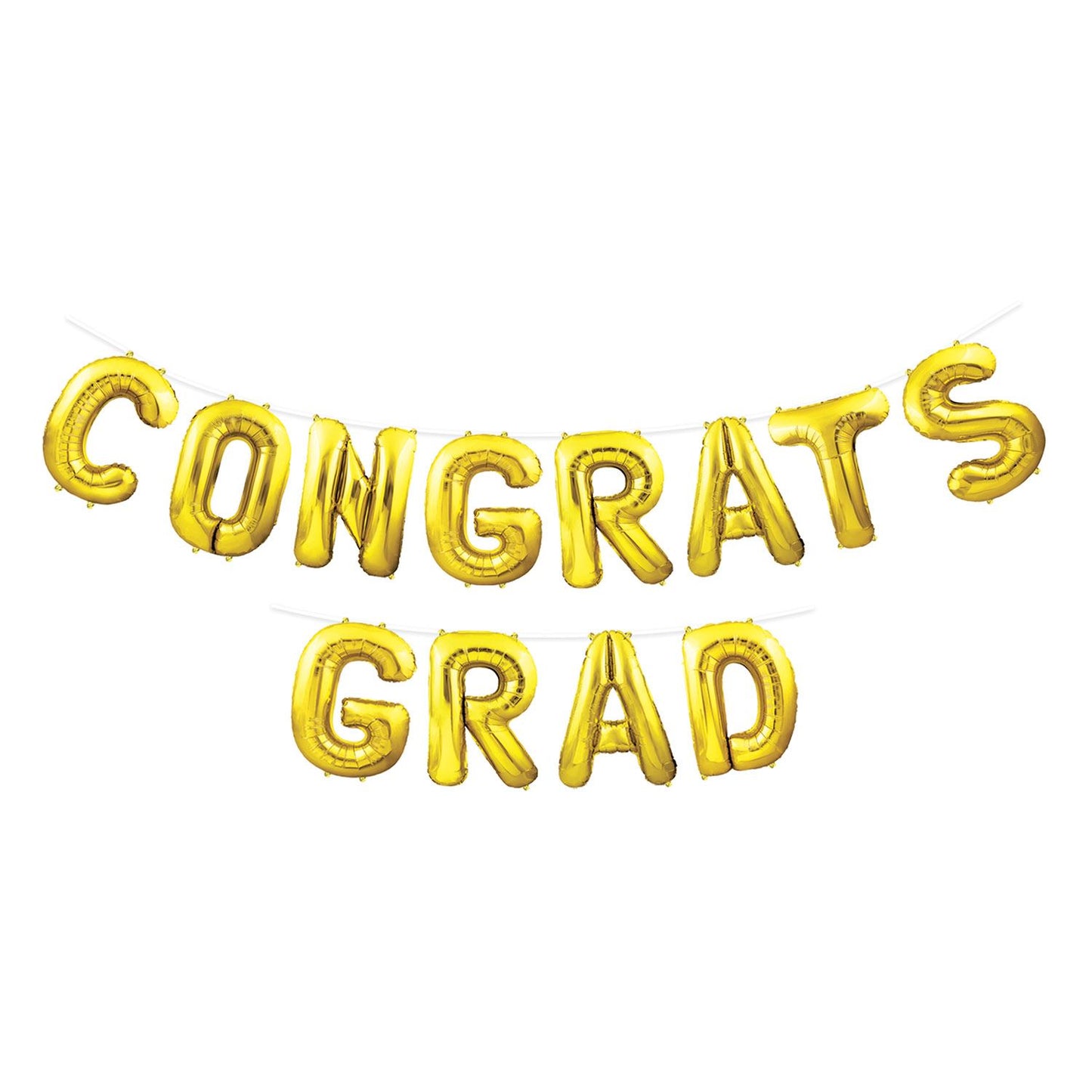 Beistle Congrats Grad Balloon Streamer - Graduation | Party Supply