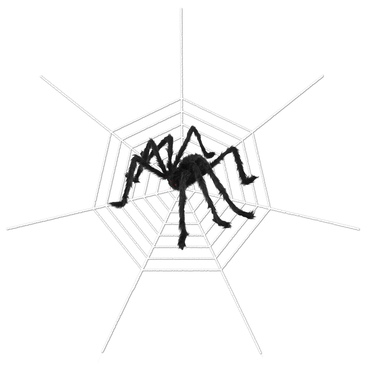 Halloween Decorations Spider Outdoor 49inch Halloween Spider with 126 inch