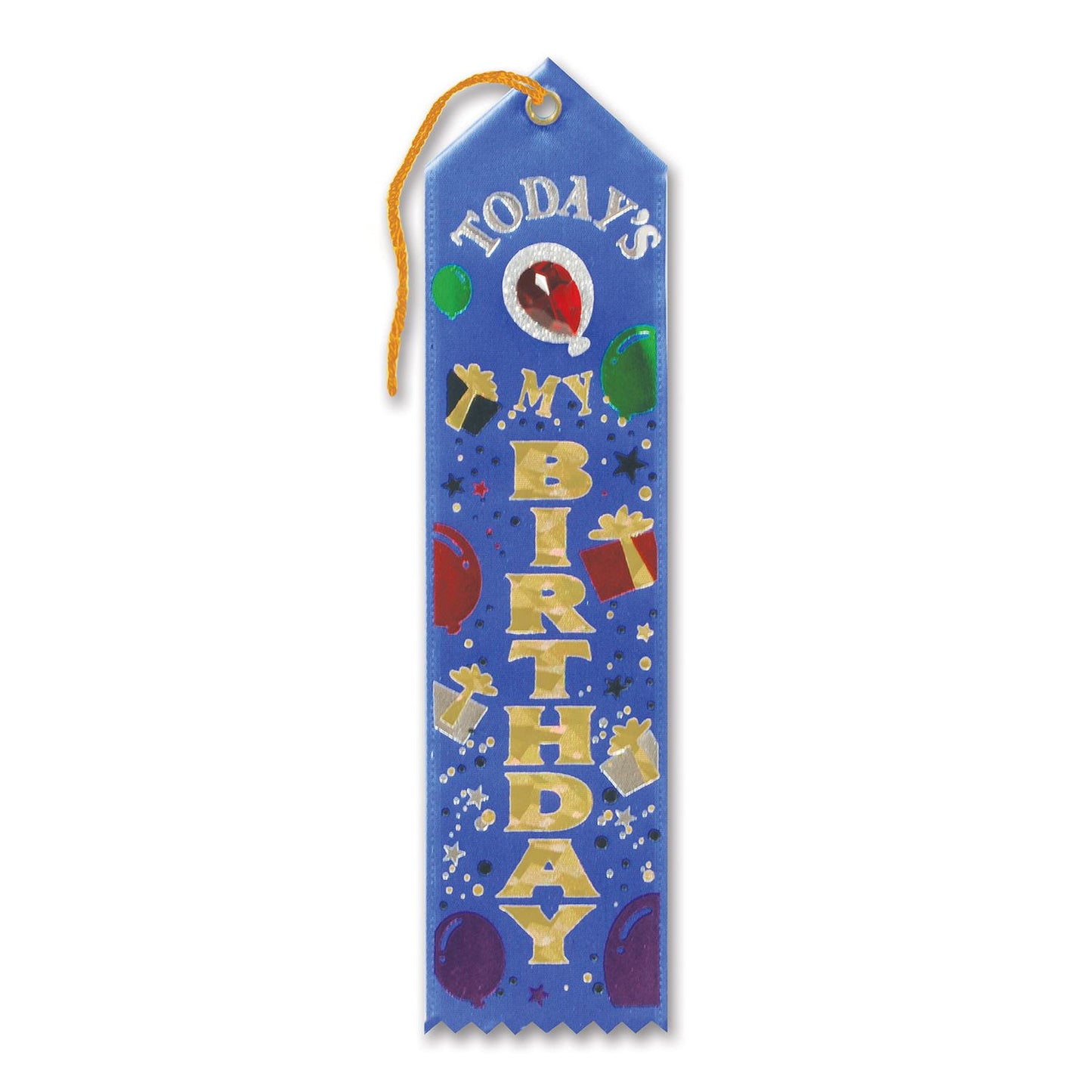 Today's My Birthday Jeweled Ribbon