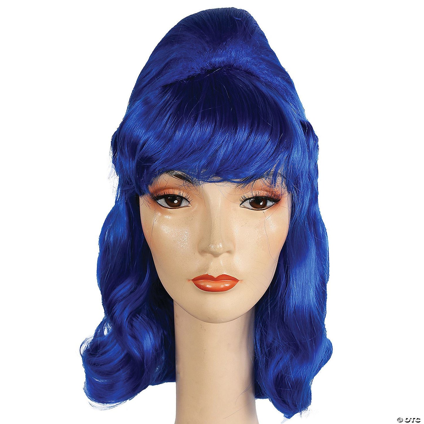 Womens Beehive Pageboy Wig | Royal Blue