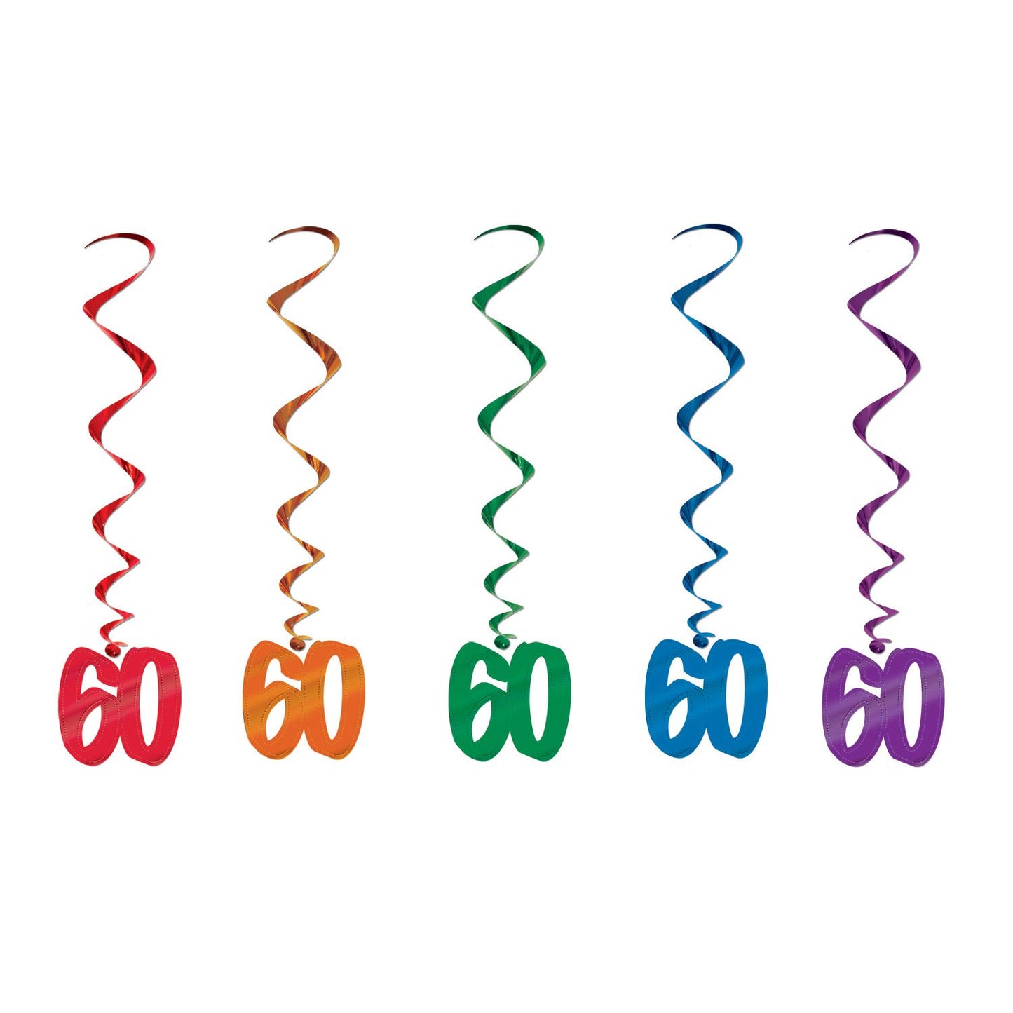 Beistle 60 Hanging Whirl Decorations - Birthday-Age Specific | Party Supply