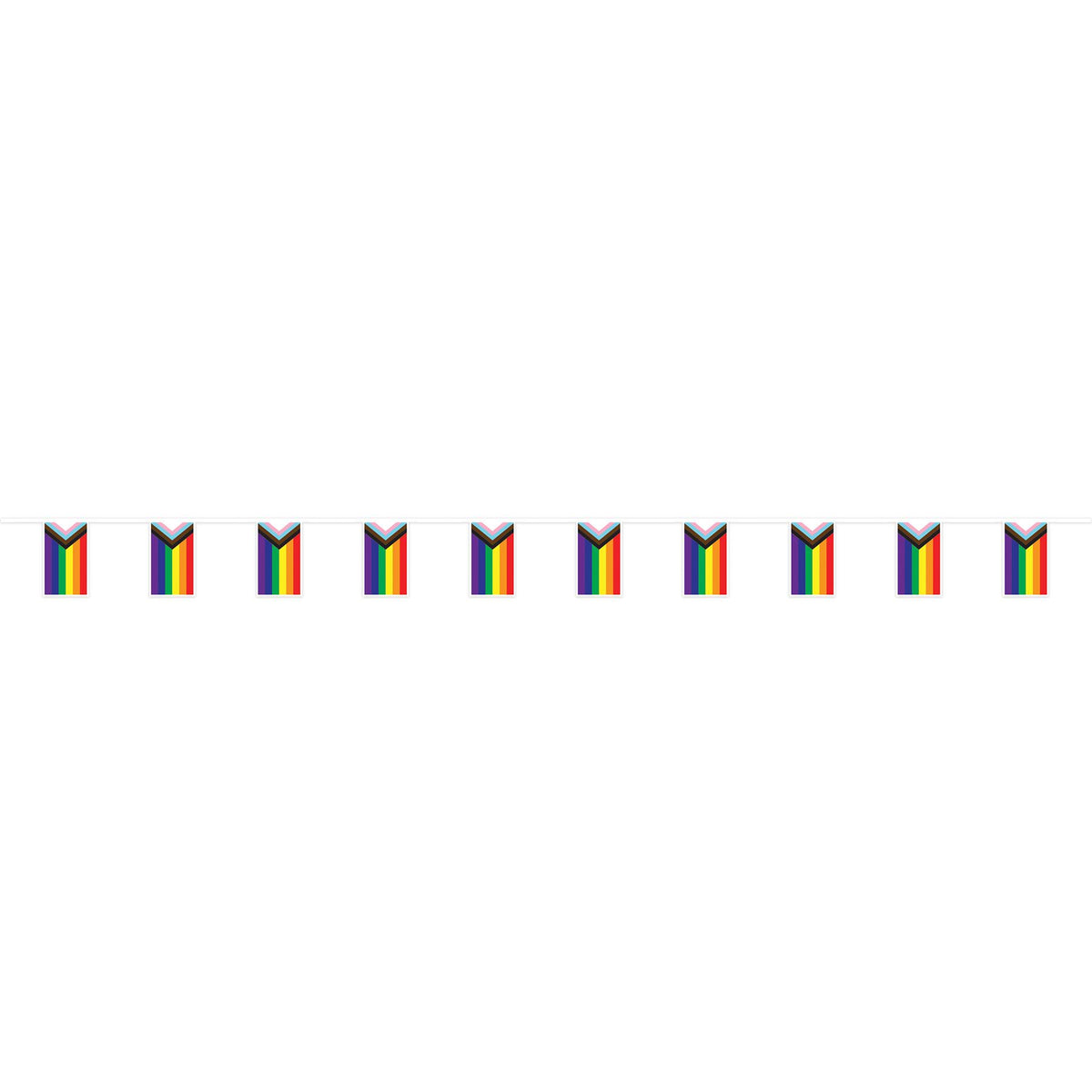Beistle Pride Flag Pennant Banner - Rainbow | Party Supply | Decoration