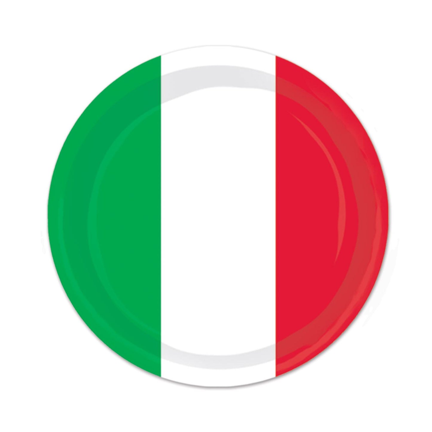 Beistle Red, White & Green Plates - Fiesta/Cinco de Mayo | Party Supply