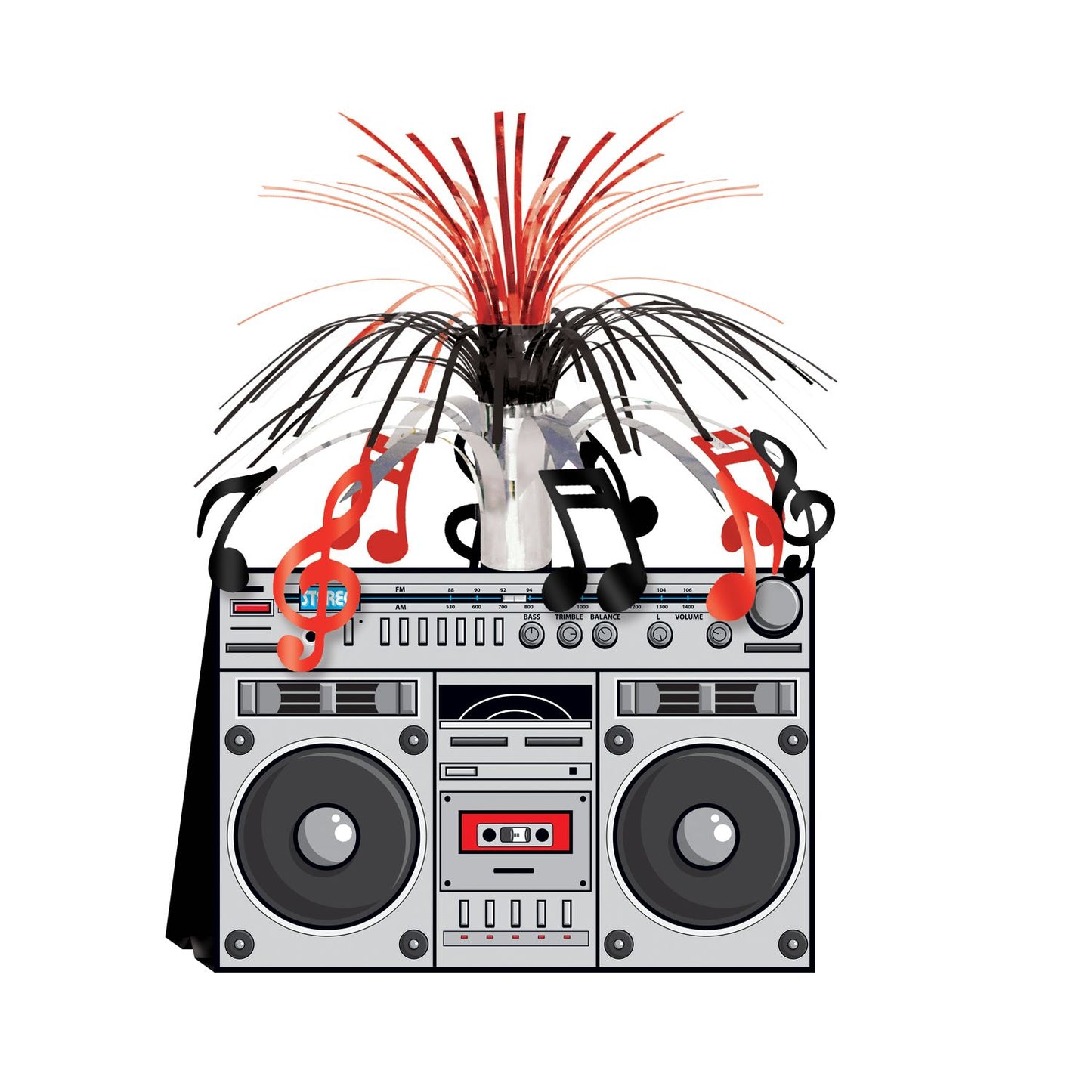 Beistle Boom Box Centerpiece - 80's | Party Supply | Decoration