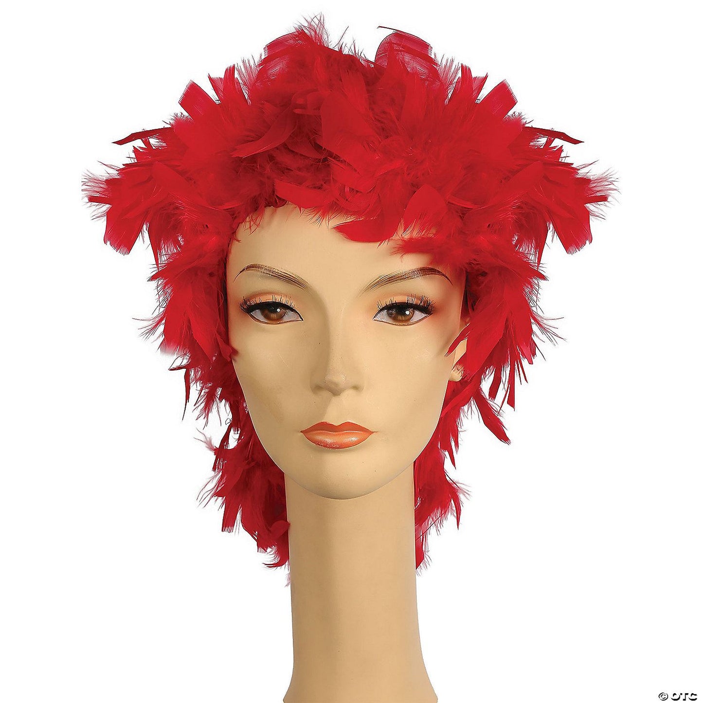 Womens Feather Wig | Red