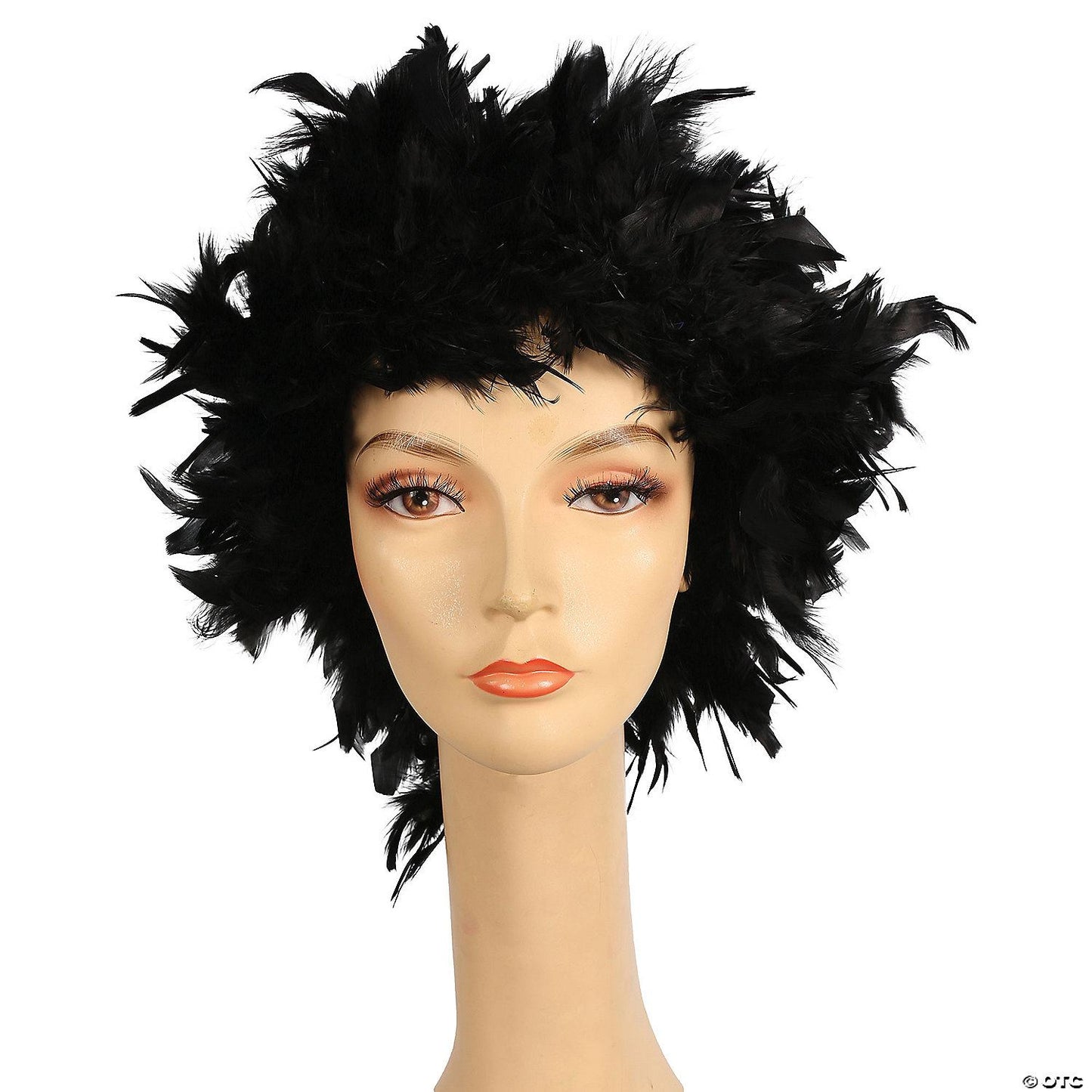 Womens Feather Wig | Black