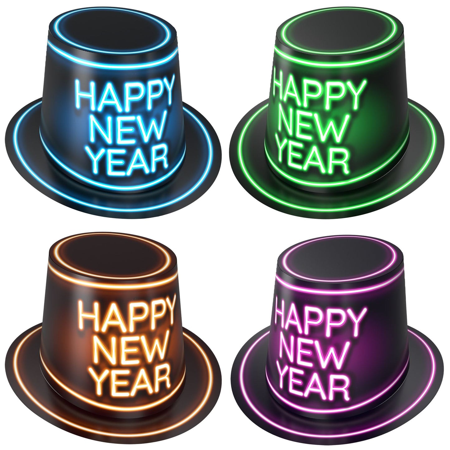 Beistle Glowing New Year Hi-Hats - New Years | Party Supply | Decoration