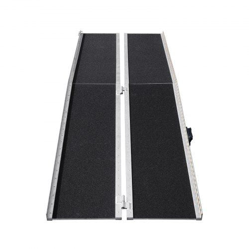 Portable Wheelchair Ramp 7 ft 800 lbs Capacity Non-Slip Aluminum Folding
