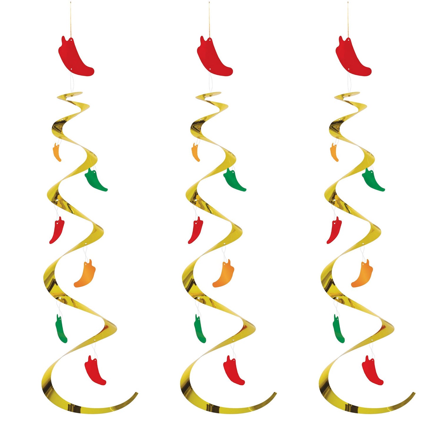 Beistle Chili Pepper Whirls - Fiesta/Cinco de Mayo | Party Supply | Decoration