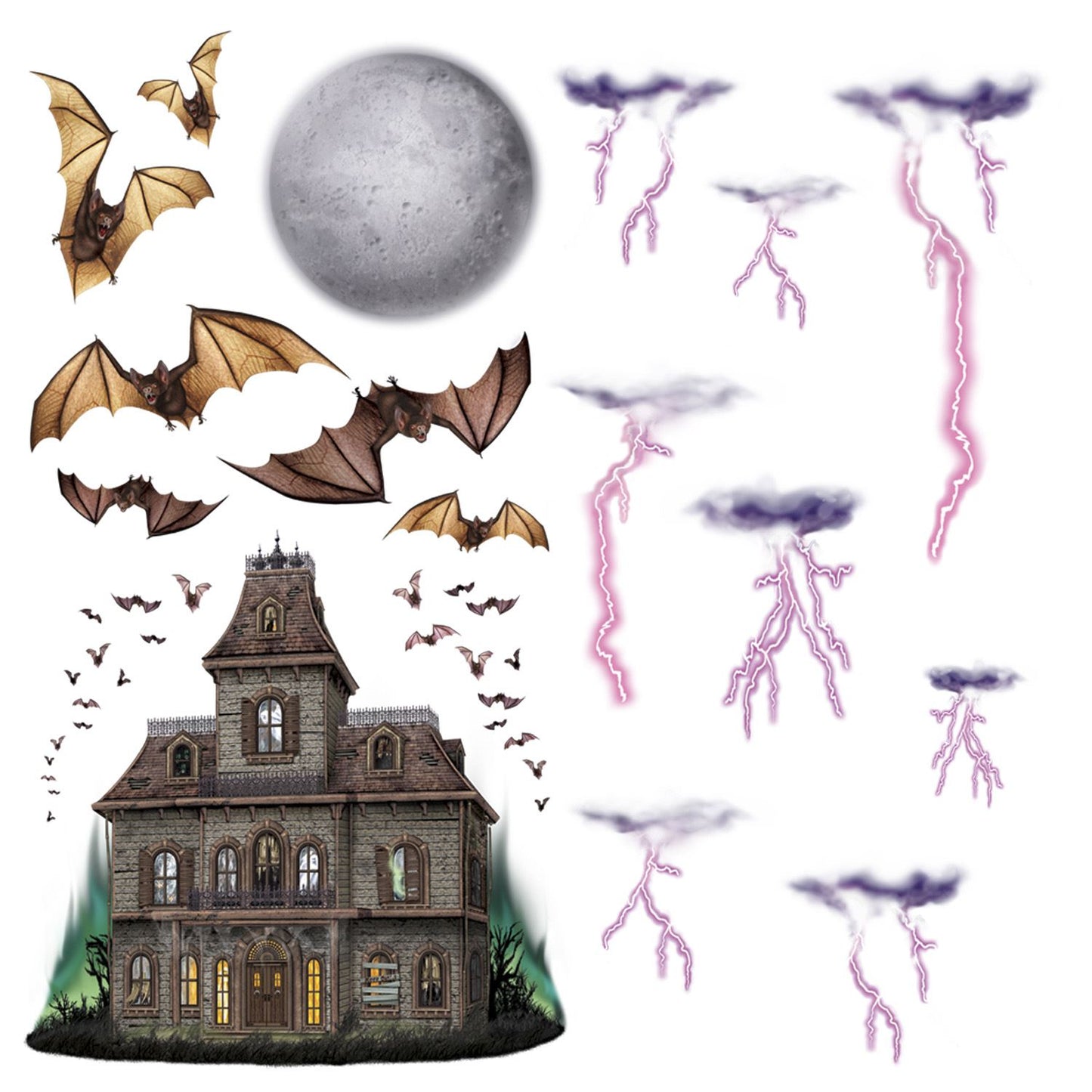 Beistle Haunted House and Night Sky Props - Halloween | Party Supply