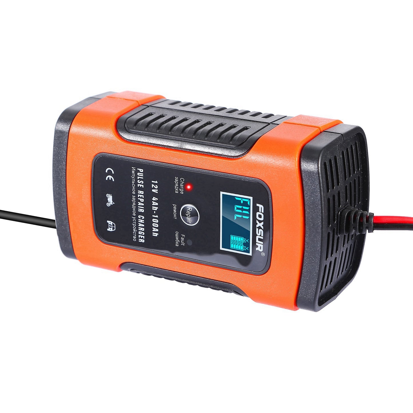 Car Battery Charger 12V 5A LCD Intelligent Auto Motorcycle Boat ATV Recover