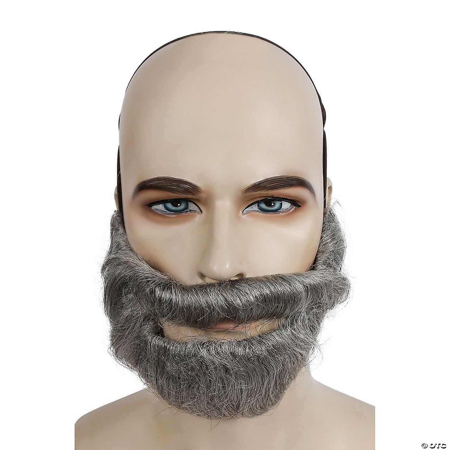 Adults Brown & Grey Bargain Biblical Beard with Mustache | Brown-Dark