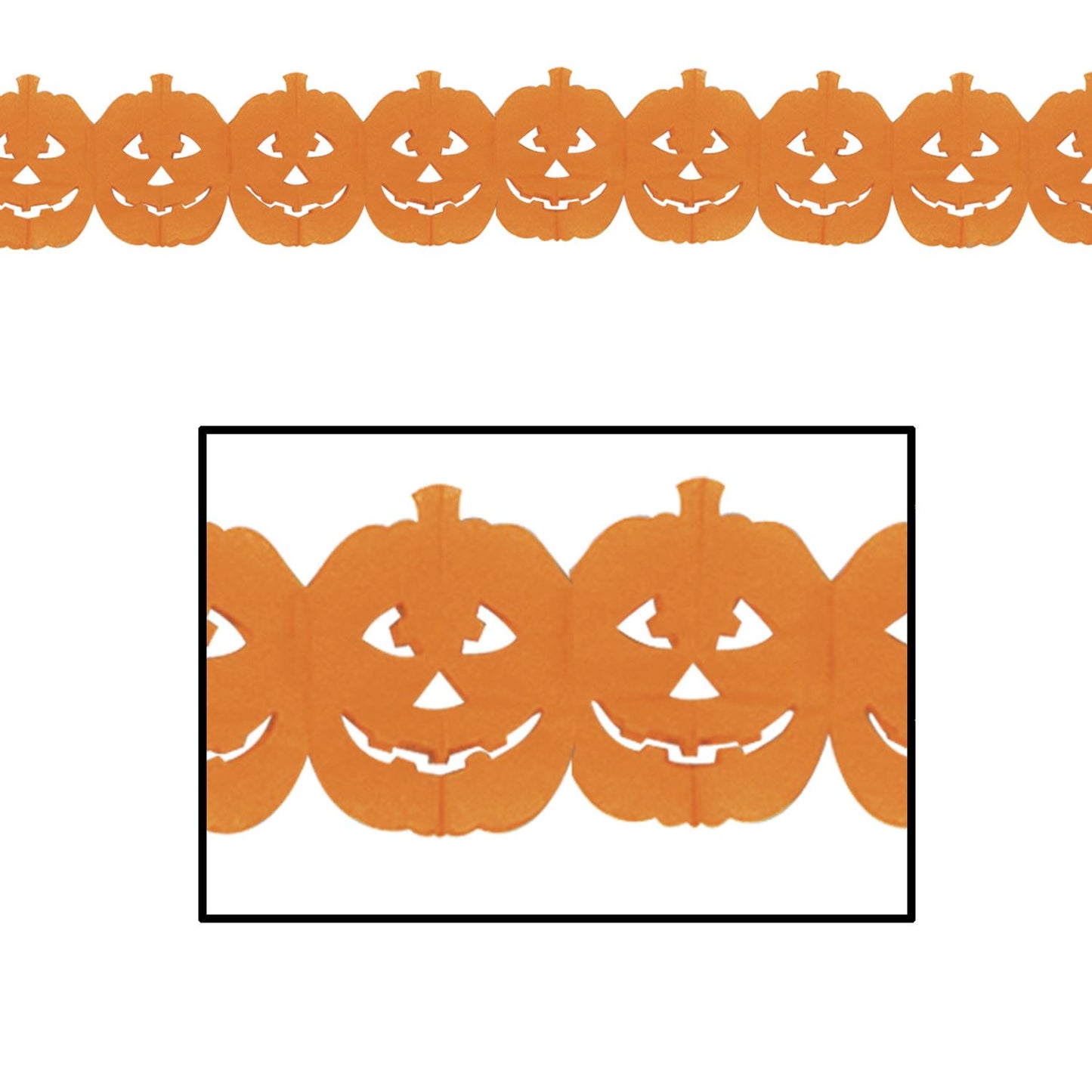 Beistle Jack-O-Lantern Garland - Halloween | Party Supply | Decoration