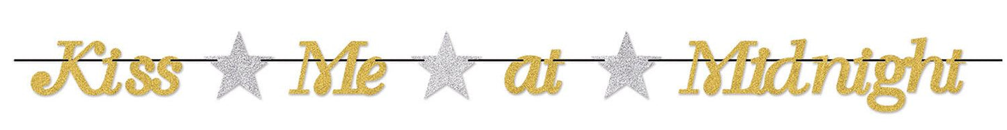 Beistle Kiss Me At Midnight Streamer - New Years | Party Supply | Decoration