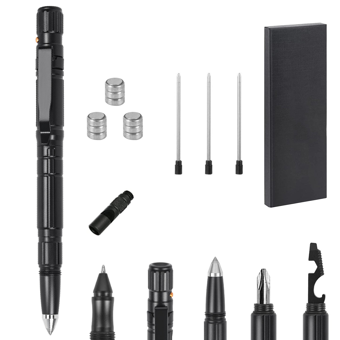 11 In 1 Tactical Pen Gear Set Multi-tool Survival Pen Set Cool Gadget Gift for