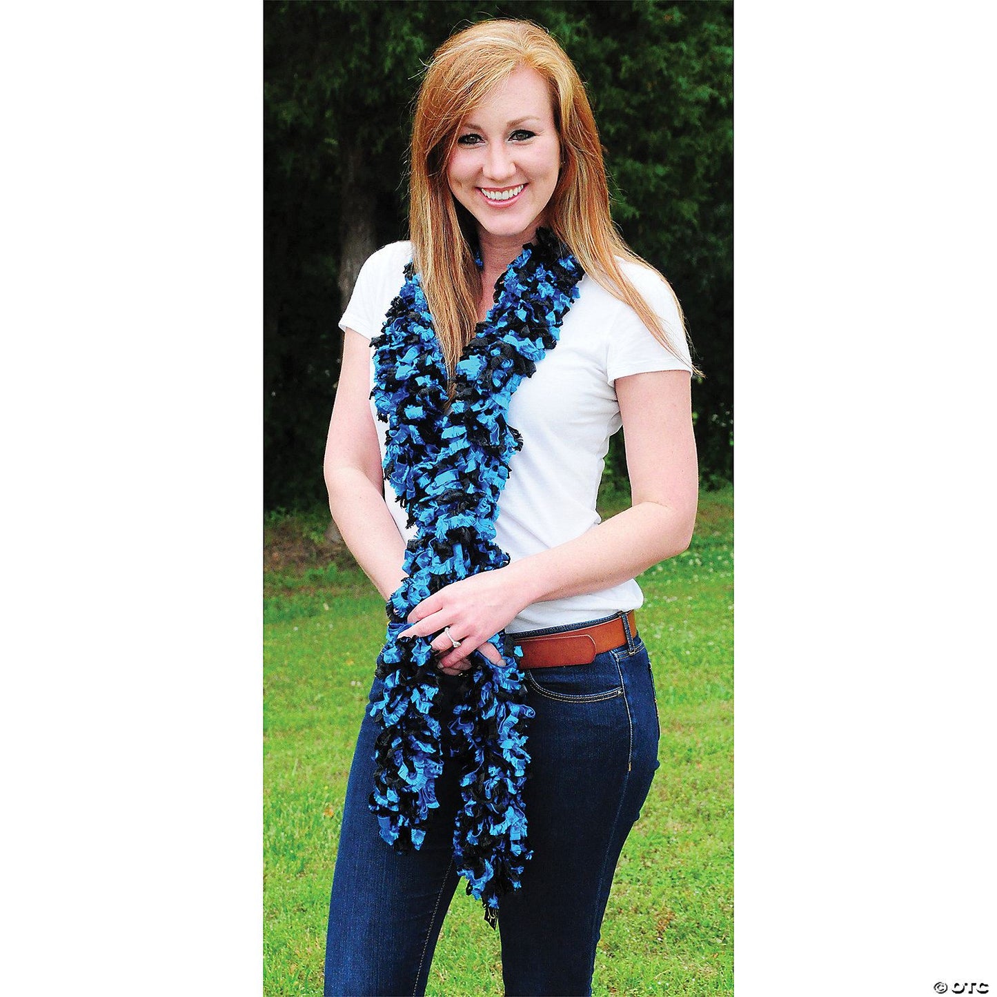 Featherless Boa Blue-Black | Blue - Blue Dark