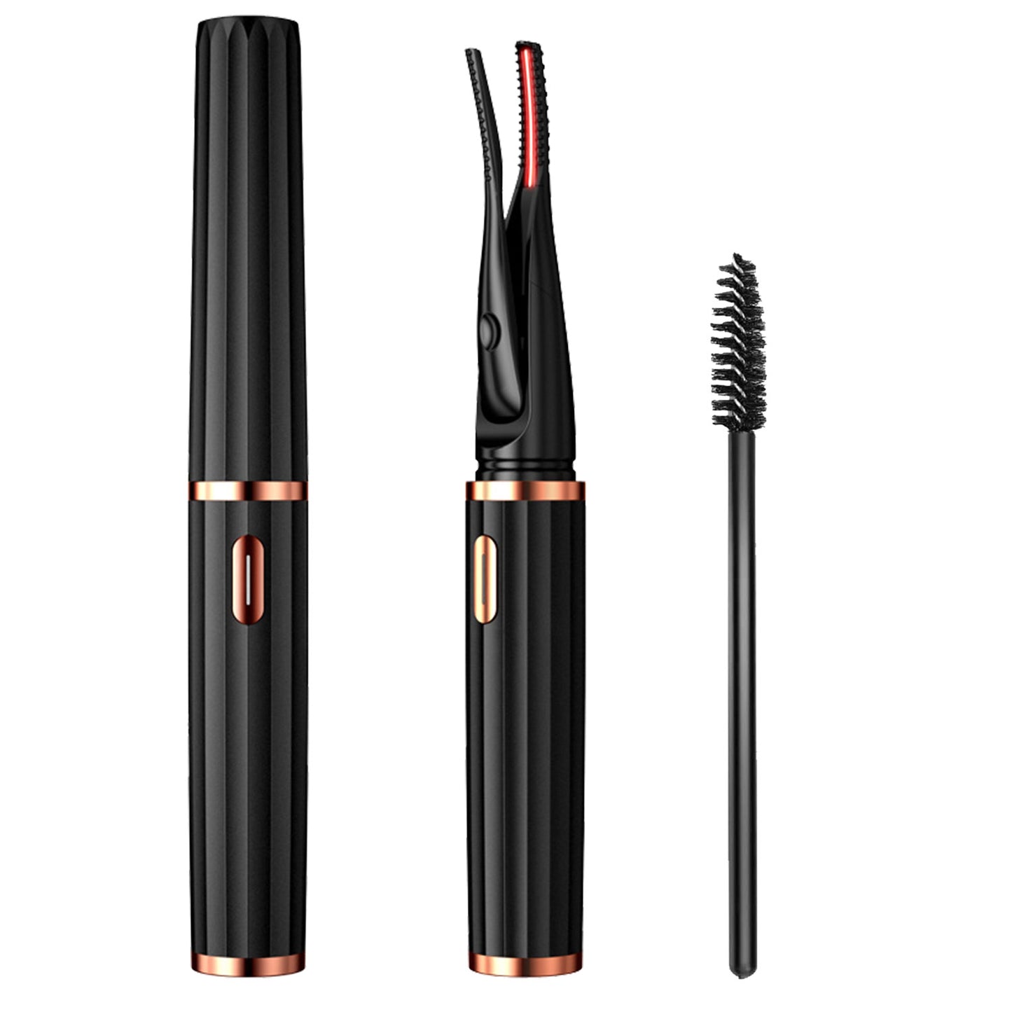 2 In 1 Clip Comb Heated Eyelash Curler Electric Mini Lash Curler Natural Eye