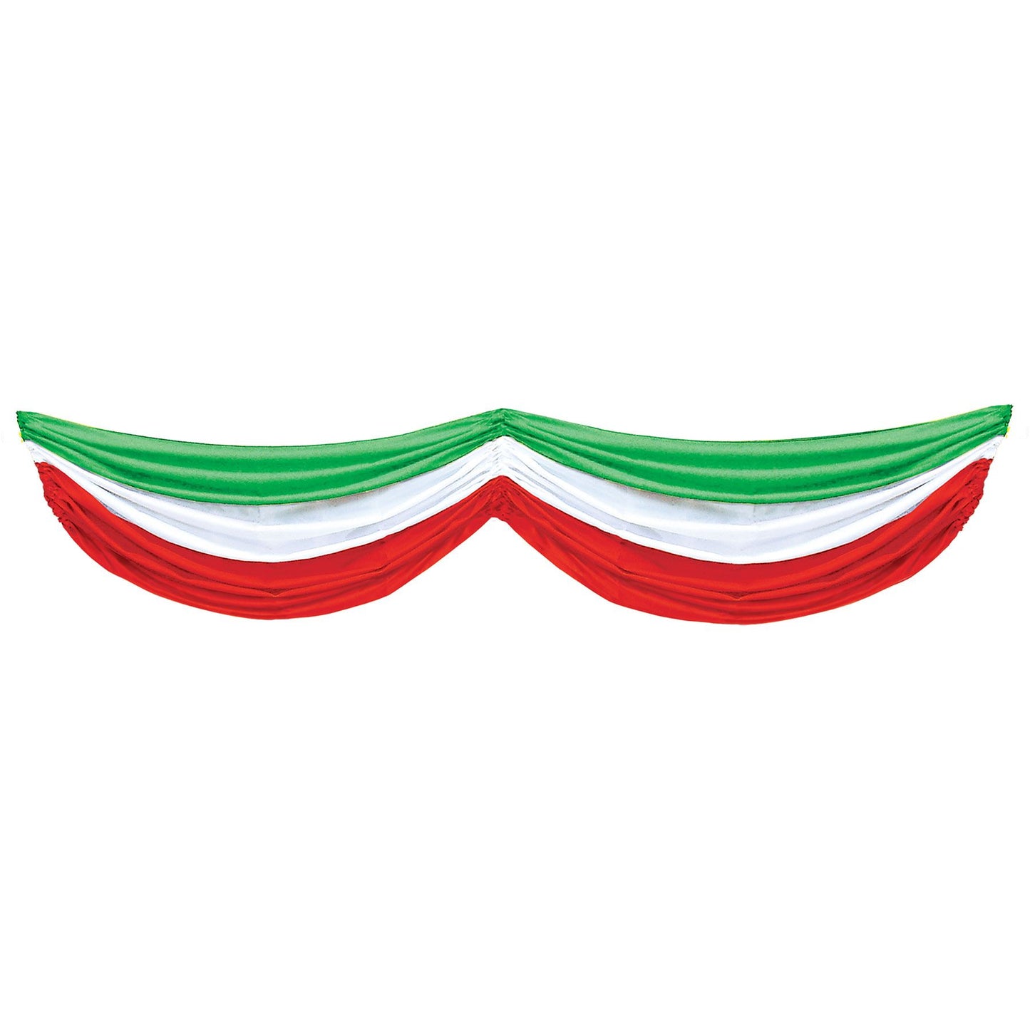 Beistle Red, White, and Green Fabric Bunting - Italian | Party Supply