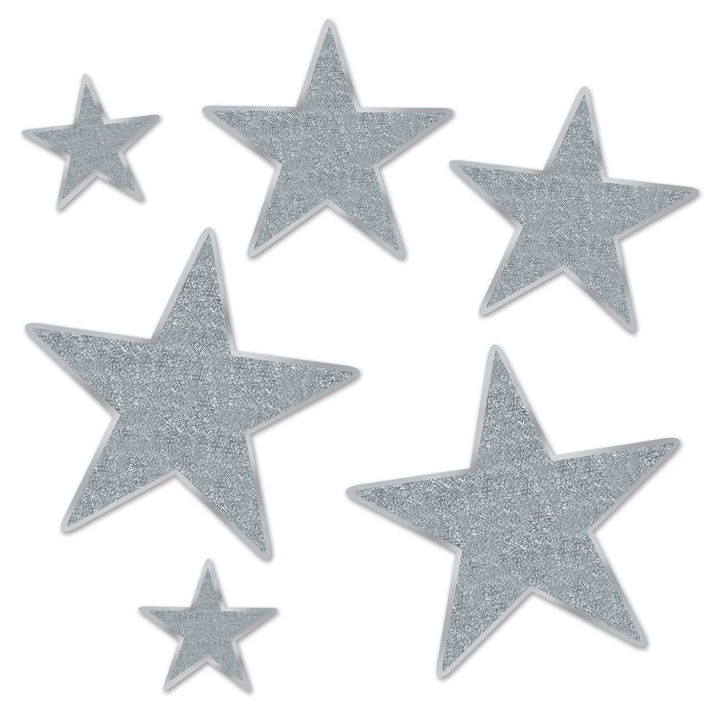 Beistle Glittered Foil Star Cutouts - Awards Night | Party Supply | Decoration