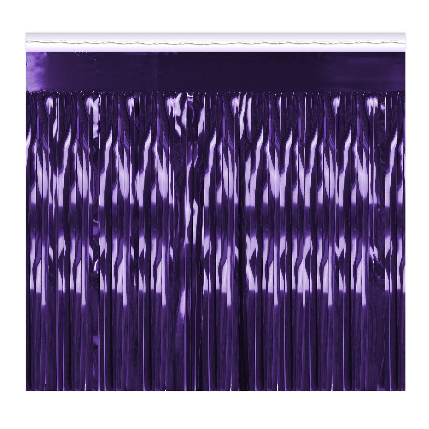 Beistle 2-Ply FR Metallic Fringe Drape - Purple - General Occasion | Party