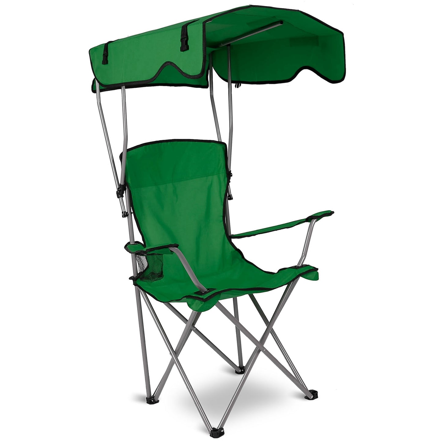 Foldable Beach Canopy Chair Sun Protection Camping Lawn Canopy Chair 330LBS 5753