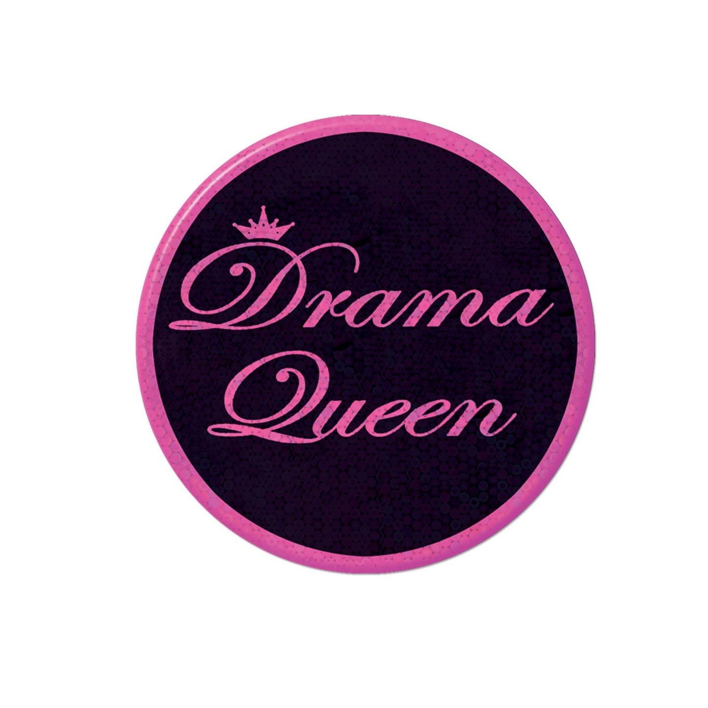 Beistle Drama Queen Party Button - Bachelorette | Party Supply | Decoration