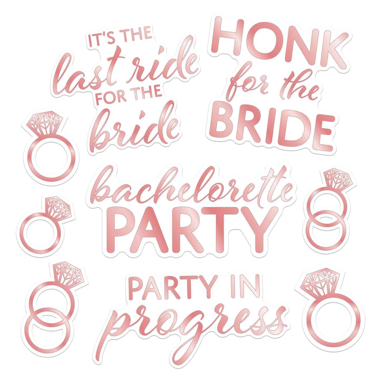 Beistle Bachelorette Auto-Clings | Party Supply | Decoration