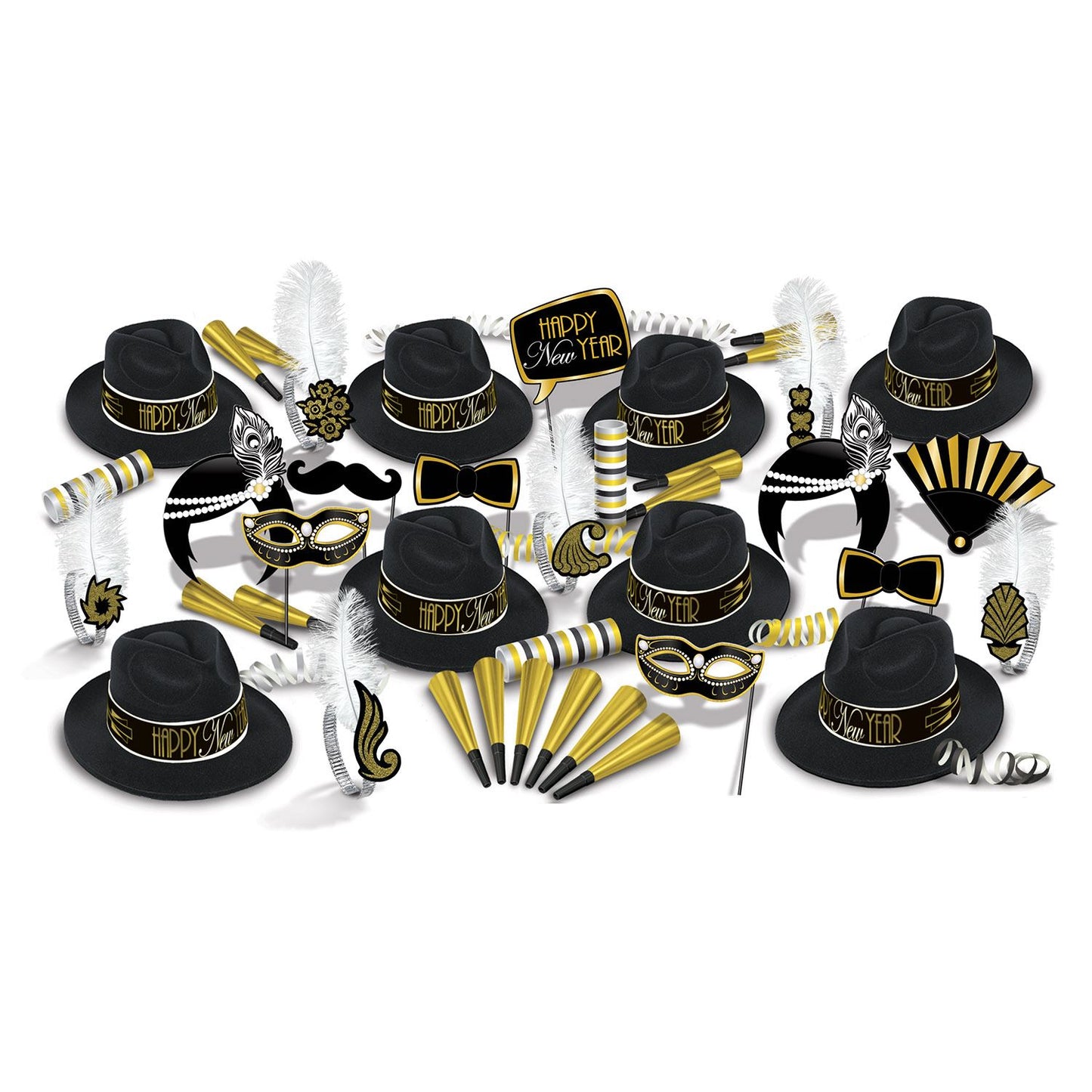 Beistle The Great 1920's New Year Asst for 50 - New Years | Party Supply